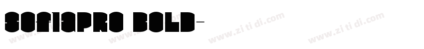 Sof1aPro Bold字体转换